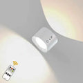 Led Double Head Wall Lamp Touch Control Remote 360 Rotatable USB Recharge Wireless