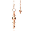 Cone 100% Copper Brass Metal Pendant Pendulum for Divination Dowsing Reiki Healing