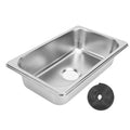 RV 304 Stainless Sink Kitchen Rectangular Hand Wash Basin Sink with 40mm Sewer Outlet for Boat Caravan Yachts Boats new