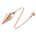 Cone 100% Copper Brass Metal Pendant Pendulum for Divination Dowsing Reiki Healing