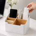 1/2PCS Multifunctional Compartment Storage Box Bamboo Wooden Desktop Organizer Cosmetic