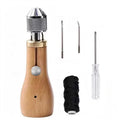 DIY Leather Sewing Awl Kit Waxed Thread Hand Sewing Tools Leather Craft Edge Stitching