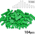 DIY Building Blocks Wall Figures Bricks 1x2 1x3 1x4 L Dots Educational Creative
