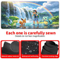 Snorlax & Eevee Rainy Umbrella Pok mon Gaming Playmat