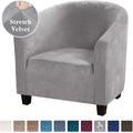 High Stretch Sofa Cover Velvet Tub Chair Cover Skid Resistance Furniture Protector Stretch Fabric Super Soft Couch Slipcover