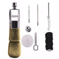 DIY Leather Sewing Awl Kit Waxed Thread Hand Sewing Tools Leather Craft Edge Stitching