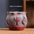 Mediterranean Succulent Flower Pot Large Diameter Red Ceramic Old Pile Basin Retro Household Use