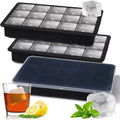 Silicone Ice Cube Tray 4/6/15 Square Ice Cube Moulds 3 X 3 cm Reusable Ice Cube Mold for Whiskey Cocktail Juice Drinking