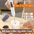 Wireless Milk Frother Electric Type-C Handheld Blender Stainless Steel Mini Coffee Maker Whisk Mixer for Coffee Cappuccino Cream