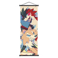 High - Quality Lycanroc Pok mon Scroll Artworks Collection - Elevate Your Space with Stunning Pok mon Decor