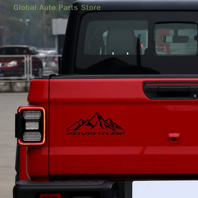 Mountain Adventurer Reflective Car Stickers Truck Automobile Decal Funny Vinyl Vehicle Decoration Motorbike Travel Cross-Country