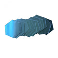 6/12pcs 3D Mirror Wall Sticker Hexagon Decal Home Decor DIY Self-adhesive Mirror Decor