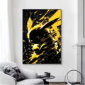 AZNM Squirtle Water Splash Effect Anime Canvas Wall Print, Popular Game Character Art Poster, Unframed Canvas Painting for Kid