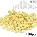 DIY Building Blocks Wall Figures Bricks 1x2 1x3 1x4 L Dots Educational Creative