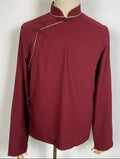 Chinese Tibetan Shirt Men Spring Blouse Tradition Underwear Tops