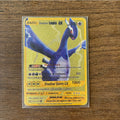 The Winged Dragon of Ra GX Charizard Theme Metal Mewtwo 6Pcs Gold Foil Fan Art Trading Cards Collection Toy Gift