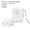 Portable Mini Printer Marklife P12 Thermal Printer Adhesive Sticker Labeling Machine P12 Label Maker or 1PK Continues Label Tape