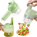 Electric Wireless Vegetable Cutter Hand-held Onion Ginger Garlic Pressing Slicer Home Diced Tools With Garlic Paste Minced Meat