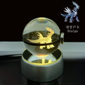 Monster Spirit Crystal Ball 3D Ghost Gengar Dragon Night Light Bulb Glass Crystal Ball Figurine Beat Birthday Gift