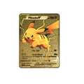 Cart o de metal pok mon 10000 pontos arceus charizard raichu super cart o dourado ingl s mewtwo vmax gx ex presente de natal