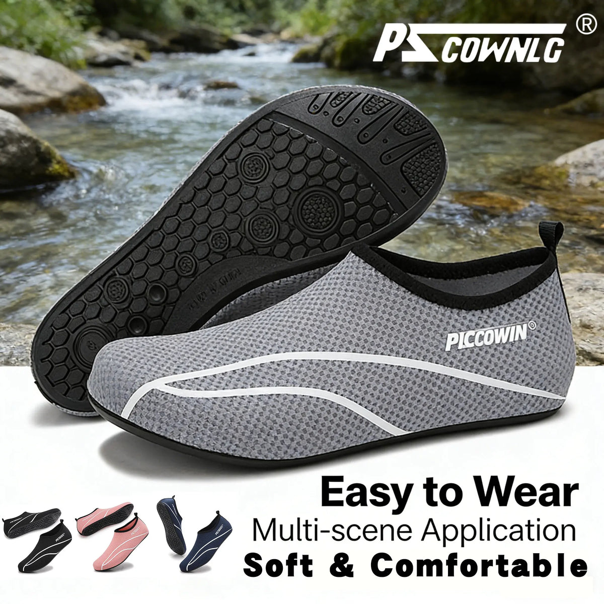 Hike Barefoot Shoes for Womens Men,Quick Dry Water Shoes,Beach Pool Aqua Swim Surf Hiking Walking Shoe,Athletic Footwear Wide