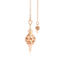 Cone 100% Copper Brass Metal Pendant Pendulum for Divination Dowsing Reiki Healing