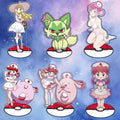 Recycled Acrylic Standees for Pokemon Sprigatito Chansey Blissey Desk Decoration Decorative Creativity Cute Gift 15cm
