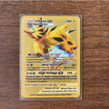 The Winged Dragon of Ra GX Charizard Theme Metal Mewtwo 6Pcs Gold Foil Fan Art Trading Cards Collection Toy Gift