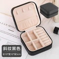 Multi-layer Rotating Jewelry Tray Flip Cover Storage Box with Mirror Divided Compartment Organizer for Earrings Rings Necklaces