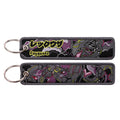 Pok mon Anime Monsters Keychain for Cars Backpack Key Holders Embroidery Keyrings Key Tag Jet Tag Accessories Gif 1pcts