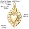 Y2k Boho Evil Blue Eye Heart Necklace for Women Golden Angle Flower Collars Diy Pendant