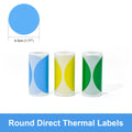 Bluetooth Portable Thermal Printer With 45mm Color Label Paper, Inkless Label Printer For Home Office And Small Business