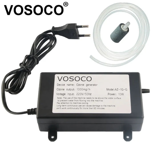 VOSOCO Ozone Generator Ozonizer Water Air Purifier Fruit Vegetable Meat Clean Fish Tank