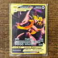 The Winged Dragon of Ra GX Charizard Theme Metal Mewtwo 6Pcs Gold Foil Fan Art Trading Cards Collection Toy Gift
