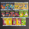 Vintage PKM Tcg Booster Box & Packs Base-Jungle-Fossil-Rocket-Destiny 1ST EDITION Full Art Reproduction Trading Card Game Sealed