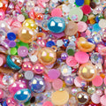 10g Mix Size Jelly Resin Flatback Rhinestone AB Imitation Pearl Beads For Nail Art DIY