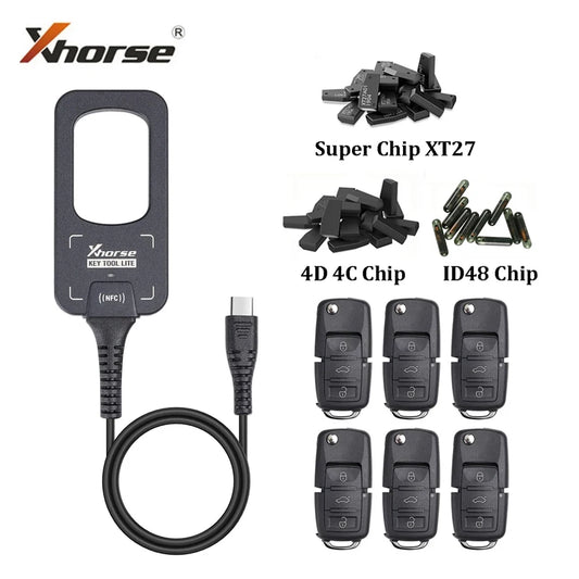 Xhorse VVDI BEE Key Tool Lite Frequency Detection Transponder Clone XKB501EN Wire Key