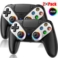 RGB Light Wireless Controller For PS5/PlayStation 5/Pro/Slim/PC Hall Effect Gamepad W/Marco/Turbo NO Drift Game Control Joystick