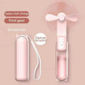 Portable Mini Foldable Handheld Fan USB Rechargeable 3-speed Adjustable Suitable for