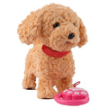Walking Dog Repeats What You Say Realistic Licking Tongue Electronic Pet Interactive Musical Puppy Robot for Toddlers 3-5