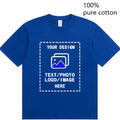 Custom-Made Men's T-Shirts Are Suitable for Team Gatherings, Gyms, and Sports Cotton Round-Neck Short-Sleeved Shirts