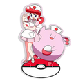 Recycled Acrylic Standees for Pokemon Sprigatito Chansey Blissey Desk Decoration Decorative Creativity Cute Gift 15cm