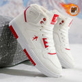 Men Two-tone High Top Fleece Sneakers, for Basketball, Hiking, Gym & Daily Commute