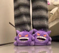 In Stock 2026 New Pkm Gengar "Tongue-Out" Cute Slippers Whimsical Home Footwear Anime Collectible Toy Birthday Gifts