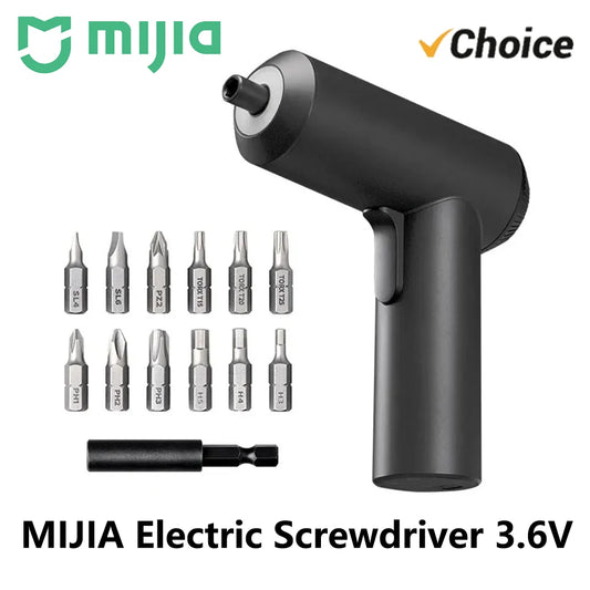 NEW MIJIA Electric Screwdriver Cordless 5N.m Torque 2000mAh 12 S2 Steel Bits LED Illumination Rechargeable Power Tool Home DIY