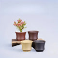 Ceramic Succulent Purple Sand Creative Flower Pot Mini Calamus Round Pot