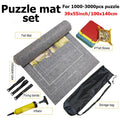 1000/2000/3000pcs Puzzle Storage Mat Roll Up Puzzles Board Felt Storage Blanket Grey Black Portable Travel-Friendly Bag TMZ