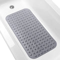 1pc Bubble Massage Non-slip Shower Mats with Suction Cups & Drain Holes, 38*70cm PVC Bathroom Mats Safe Bath Mats Machine Wash