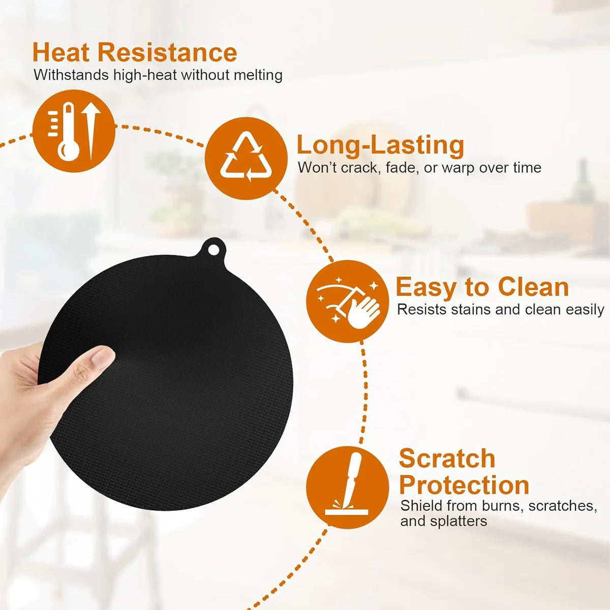 4PCS Induction Cooktop Mat Cooktop Scratch Protector for Induction Stove Multifunctional Silicone Mats for Air Fryer Liners