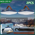 MOSLIGHTING Solar Chargin Tent Strong Light with Magnet Zoom Portable Torch Camping lantern Work Maintenance Lighting 80W LED